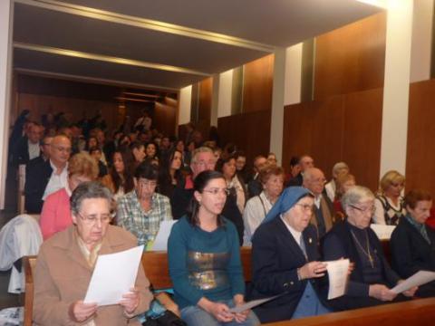 Eucaristía por los difuntos, en la Residencia San José de Burjassot