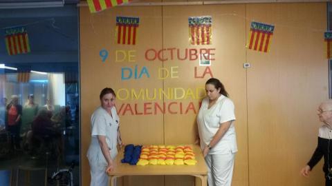 Celebración del 9 de octubre: Día de la comunidad valenciana. Residencia San José