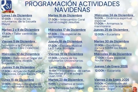 Programa Navidad de la Residencia San José. Programa Navidad de la Residencia San José.