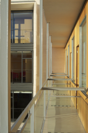 Los balcones de las habitaciones se diseñaron siguiendo criterios de accesibilidad