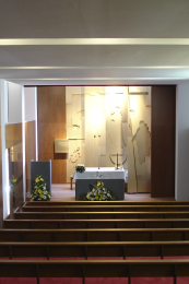 Interior de la capilla de la Residencia