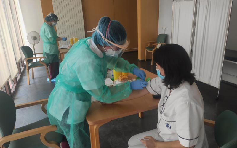 La llegada de las vacunas durante la pandemia en la Residencia San José. La llegada de las vacunas durante la pandemia en la Residencia San José.