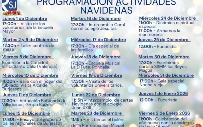 Calendario de Navidad 25 de la Residencia San José. Calendario de Navidad 25 de la Residencia San José.