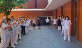 Equipo de la Residencia San José durante la pandemia. 