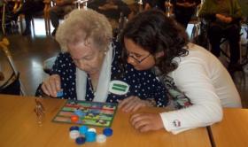 Visita de los alumnos del colegio de San Juan de Ribera a la Residencia San José
