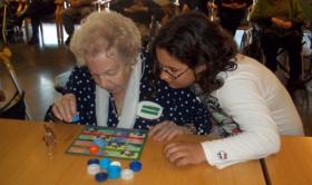 Visita de los alumnos del colegio de San Juan de Ribera a la Residencia San José